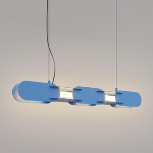 CHAIN 91 modrá LED 4000K závesná lampa small 2