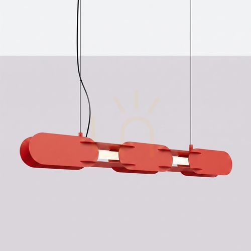 Skontrolujte CHAIN 91 červená LED 4000K závesná lampa