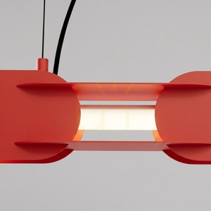 CHAIN 91 červená LED 4000K závesná lampa small 3