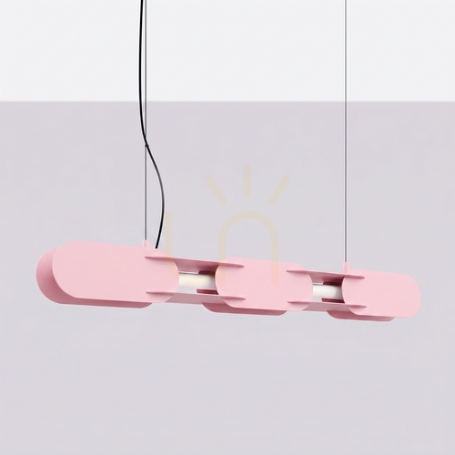 Skontrolujte CHAIN 91 ružová LED závesná lampa 4000K