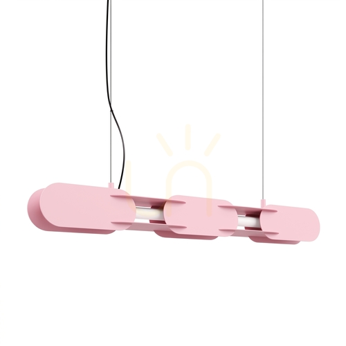 Skontrolujte CHAIN 91 ružová LED závesná lampa 4000K