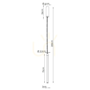 Závesné svietidlo TRANG 75 peach LED 3000K small 6
