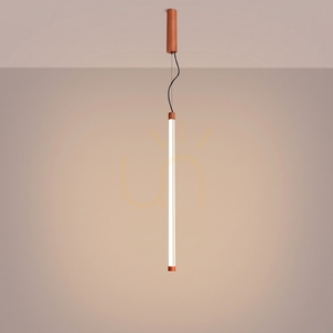 TRANG 75 okrovo červená LED závesná lampa 3000K small 3