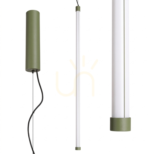 Skontrolujte TRANG 100 zelená olivová LED závesná lampa 3000K