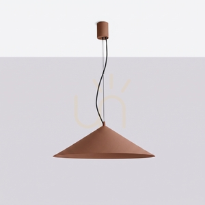 Závesné svietidlo Thoro FINT mocca, kužeľ Ø 50 cm, LED 7,5 W 1070 lm 3000 K, stmievateľné TRIAC small 1