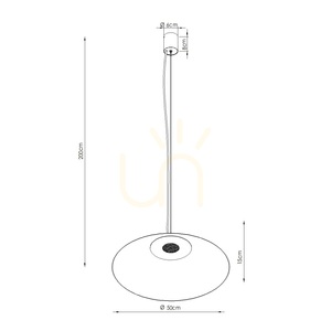 Ružová závesná lampa FINT LED 4000K small 9