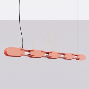CHAIN 158 broskyňová LED závesná lampa 3000K small 1