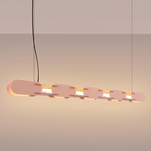 CHAIN 158 broskyňová LED závesná lampa 3000K small 2