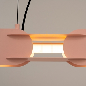 CHAIN 158 broskyňová LED závesná lampa 3000K small 3