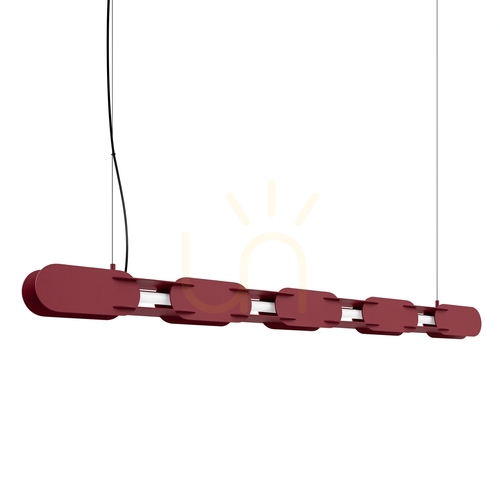 Skontrolujte CHAIN 158 bordová závesná lampa LED 3000K