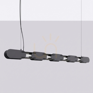 Závesné svietidlo CHAIN 158 čierne LED 3000K small 1