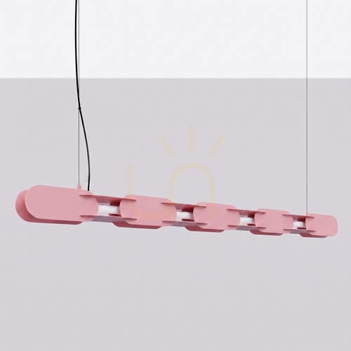 Skontrolujte CHAIN 158 ružová LED závesná lampa 3000K