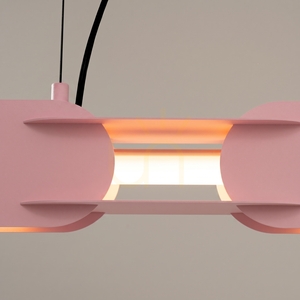 CHAIN 158 ružová LED závesná lampa 3000K small 3