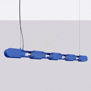 CHAIN 158 ultramarínová LED závesná lampa 3000K small 1