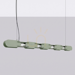 CHAIN 158 zelená olivová LED závesná lampa 3000K small 1