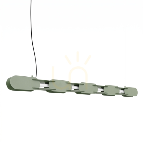 Skontrolujte CHAIN 158 zelená olivová LED závesná lampa 3000K