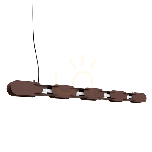 Skontrolujte CHAIN 158 hnedá LED závesná lampa 4000K