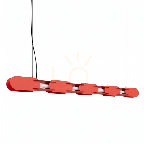Skontrolujte CHAIN 158 červená LED 4000K závesná lampa