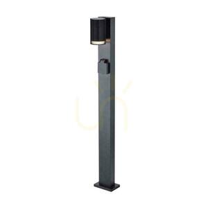 V-TAC 80CM GU10 čierny záhradný stĺpik 230V zásuvka VT-10178 3 roky záruka small 0
