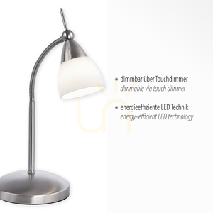 Stolová lampa PINO 4001-55 Silver 1xG9 small 3