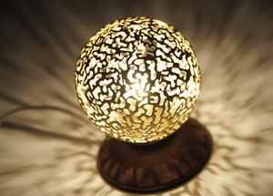 Stolová lampa Paul Neuhaus GRETA 4031-48, hrdzavá a zlatá, 1×G9 small 7