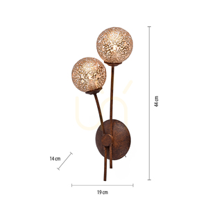 Nástenné svietidlo GRETA 9032-48 Rusty 2xG9 small 6