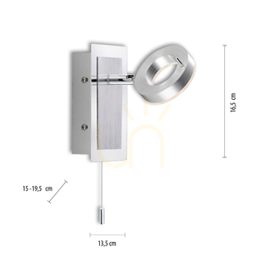 Nástenné svietidlo SILEDA 9785-96 Silver 1xLED 6 Nástenné svietidlo SILEDA 9785-96 Silver 1xLED small 6