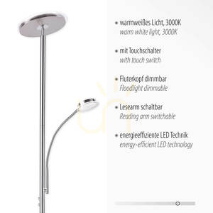 Stojacia lampa HANS 11709-55 Silver 2xLED small 3