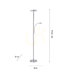 Stojacia lampa HANS 11709-55 Silver 2xLED small 7