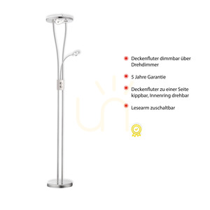 Stojacia lampa HELIA 11778-55 Silver 3xLED small 3
