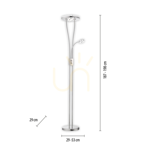 Stojacia lampa HELIA 11778-55 Silver 3xLED small 7