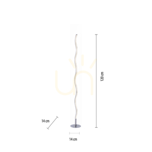 Stojacia lampa WAVE 15168-55 Silver 1xLED small 7