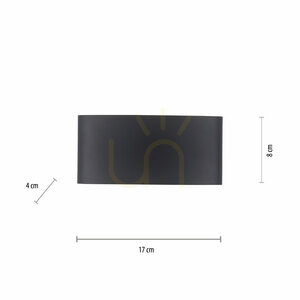 Nástenné svietidlo CARLO 9488-13 Anthracite 6xLED small 7