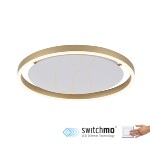 LED stropné svietidlo JUST LIGHT RITUS 15391-60, matná mosadz, 39,3 cm, Switchmo small 1