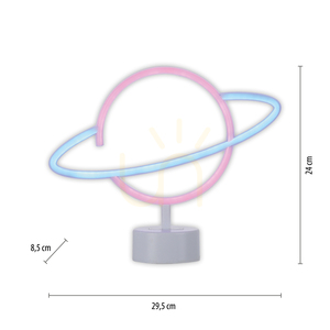 NEON-SATURN 85029-70 Viacfarebná 1xLED stolová lampa small 7