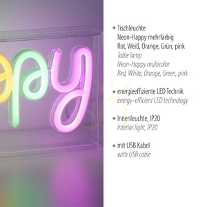 NEON-HAPPY 85027-70 Viacfarebné nástenné svietidlo 1xLED small 13