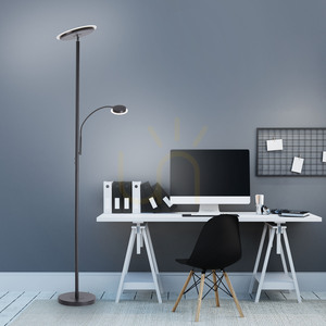 Stojacia lampa HANS 11709-18 Black 2xLED small 2