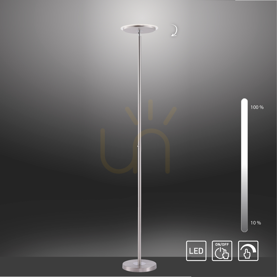 Skontrolujte Stojacia lampa HANS 11729-55 Silver 1xLED Stojacia lampa HANS 11729-55 Silver 1xLED