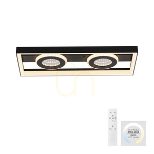 Stropné svietidlo Zuma Line TRAFORO 6854-18 čierne LED 20 W 45 cm small 12