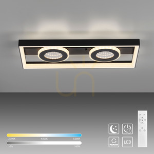 Stropné svietidlo Zuma Line TRAFORO 6854-18 čierne LED 20 W 45 cm small 14