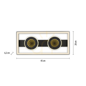 Stropné svietidlo Zuma Line TRAFORO 6854-18 čierne LED 20 W 45 cm small 15
