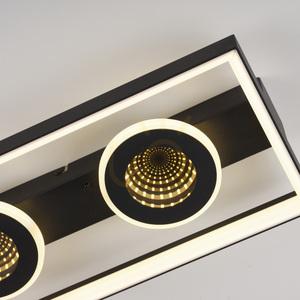 Stropné svietidlo Zuma Line TRAFORO 6854-18 čierne LED 20 W 45 cm small 22