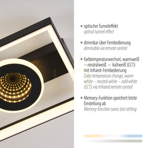 Stropné svietidlo Zuma Line TRAFORO 6854-18 čierne LED 20 W 45 cm small 3