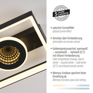 Stropné svietidlo Zuma Line TRAFORO 6854-18 čierne LED 20 W 45 cm small 4