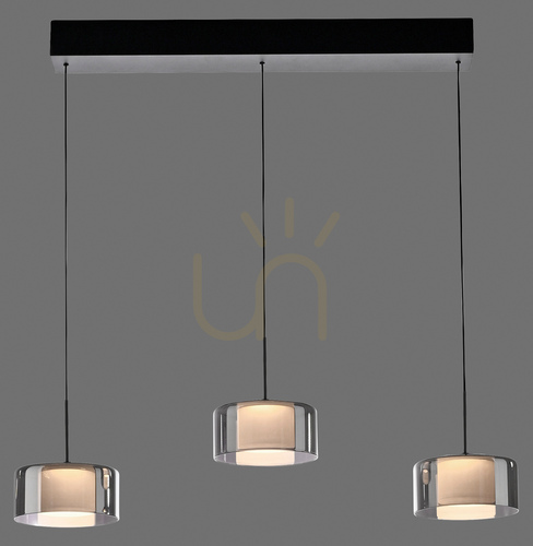 Skontrolujte Závesné svietidlo RIKA 2113-18 Black 3xLED