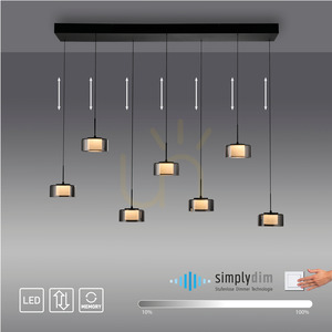 Závesné svietidlo RIKA 2115-18 Black 7xLED 12 Závesné svietidlo RIKA 2115-18 Black 7xLED small 12