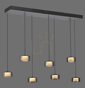 Závesné svietidlo RIKA 2115-18 Black 7xLED 0 Závesné svietidlo RIKA 2115-18 Black 7xLED small 0