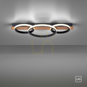 TROOPER Plafond 15616-78 Wood 1xLED small 10