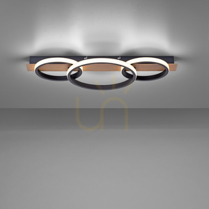 TROOPER Plafond 15616-78 Wood 1xLED small 4