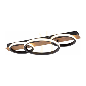 TROOPER Plafond 15616-78 Wood 1xLED small 6